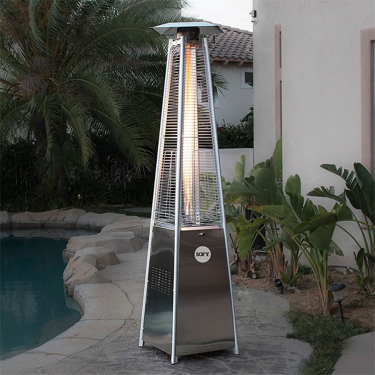 Picture of Sofy 1.9m Stainless Steel Real Flame Patio Heater