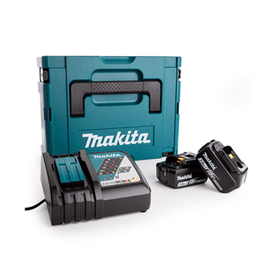 Chargeur et batterie Makita Power Source Kit 18 V : 2x BL 1830 B