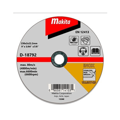MAKITA Metal Cutting Disc D-18568 EN12413 115 x 3 x 22.23mm Depressed Center 